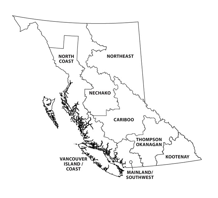 regional-bc-maps نقشه مناطق کمجمعیت بریتیش کلمبیا